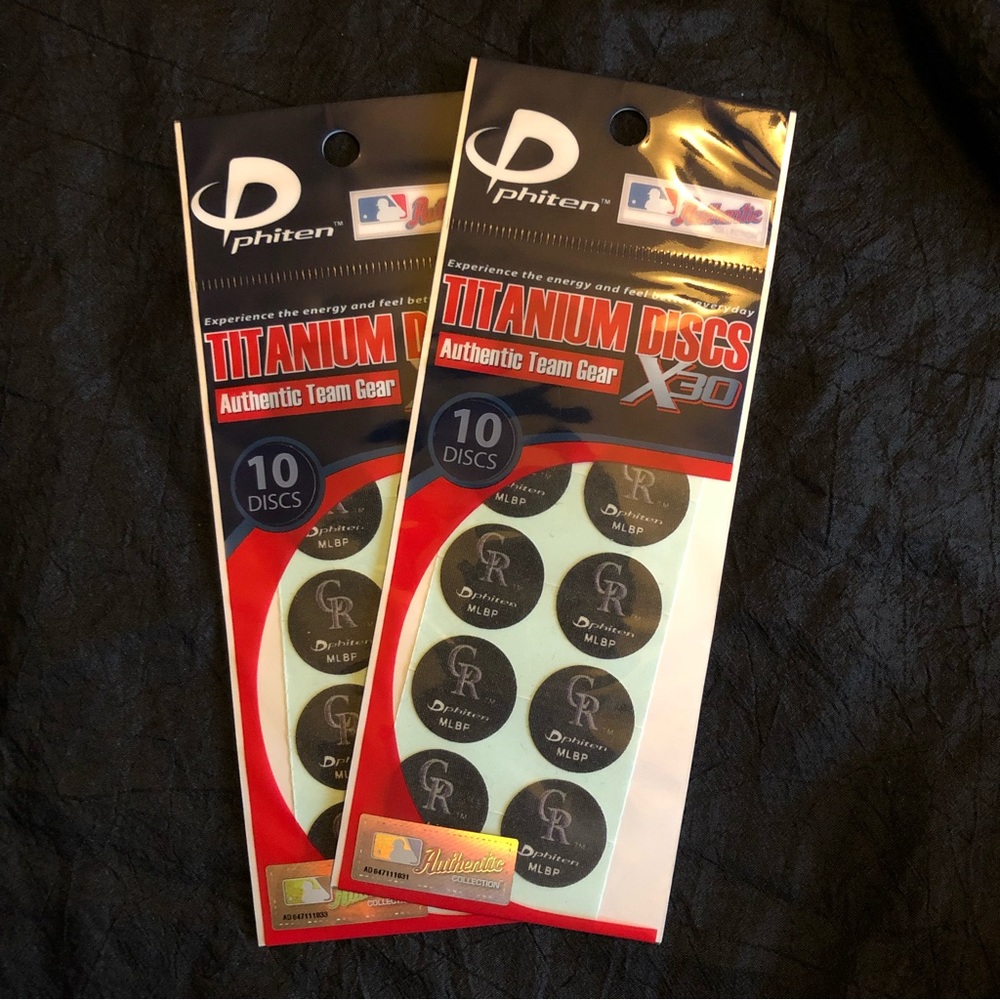 2008 Officially Licensed MLBP Colorado Rockies - Phiten X30 Titanium Discs